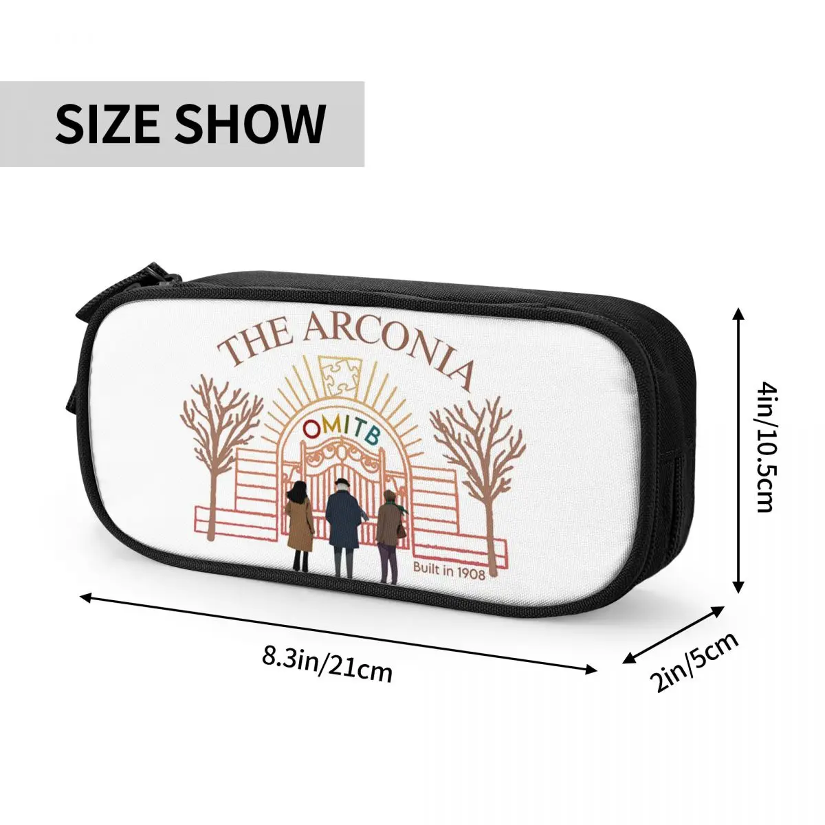 The Arconia Only Murders In The Building 1908 Pencil Cases for Student School Pen Box Pencil Bag Large Storage Pencil Pouch