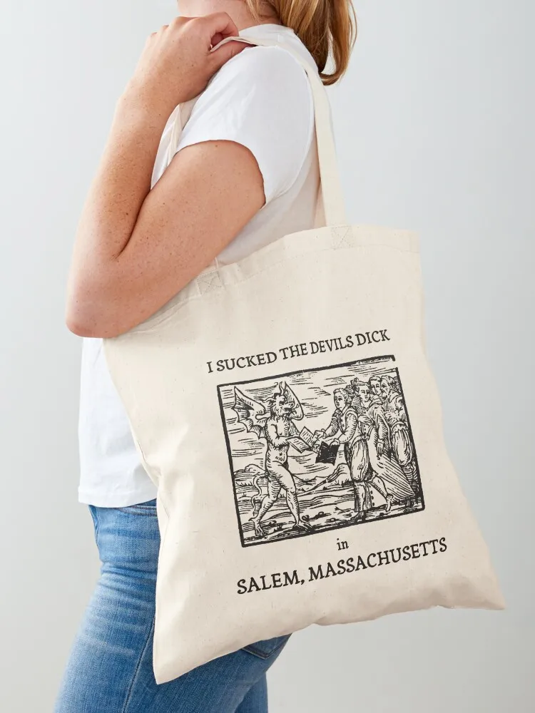 

I Met the Devil in Salem, Massachusetts Tote Bag Lady bag cloth bag woman Large bags for women personalized tote