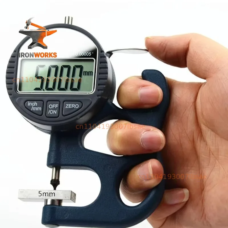 12.7MM Digital Micrometer Thickness Gauge Connecting Point Measure Face Micron Digital Thickness Gauge Tester Meter