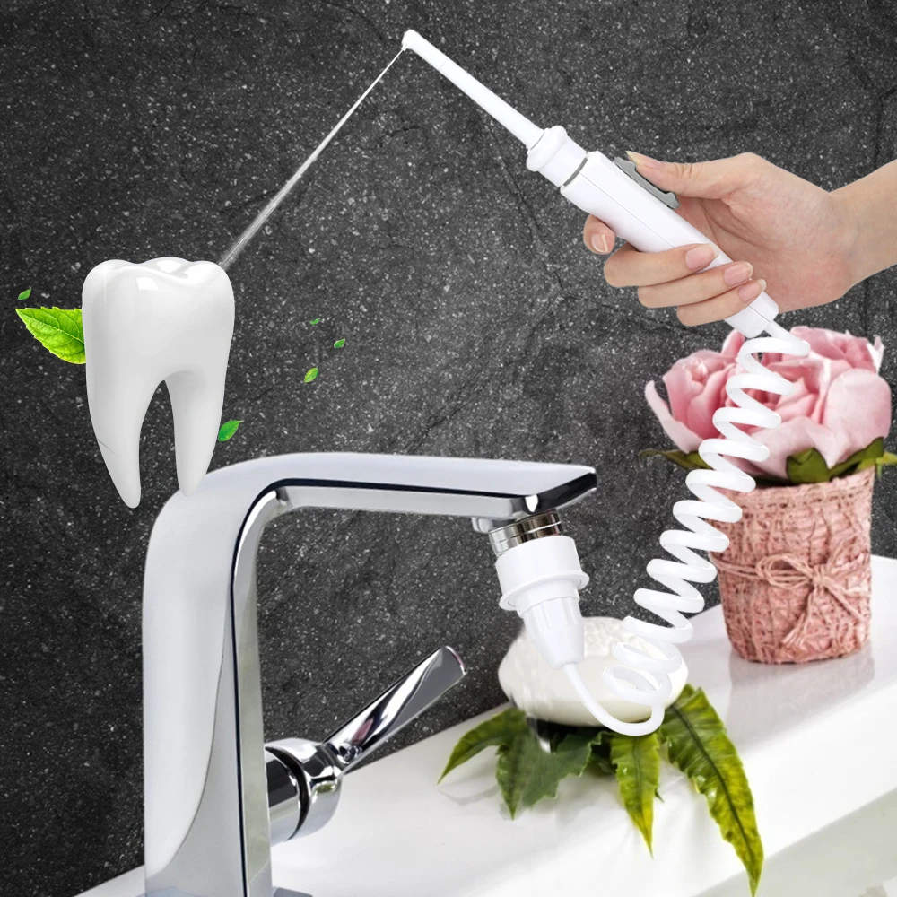 New Faucet Oral Irrigator Portable Teeth Cleaner Dental Water Flosser Pressure Adjustable Water Pick Jet Flossing No Charge Need