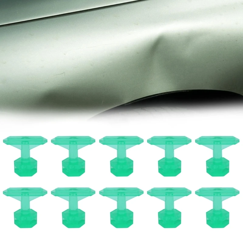 

10 Pcs Car Puller Tabs Paintless Dent Repair Tabs Glues Pulling Tabs Kits For Automobiles Motorcycles Body Repair Dent