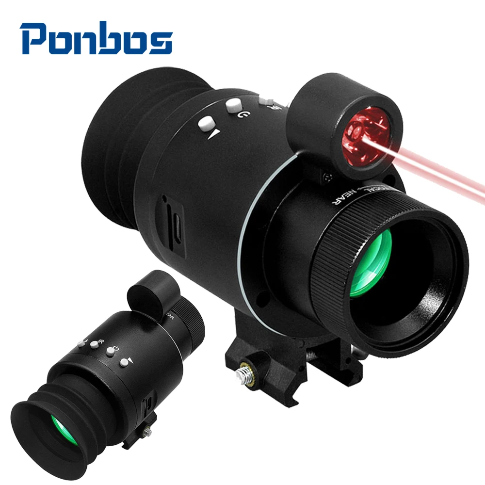 Ponbos NV300 Metal Tactical Telescope Scope 10X Zoom Camera 1080P Digital Infrared Night Vision Monoculars goggles for Hunting