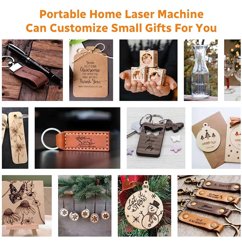 Grawer laserowy CNC 3000 mw Mini maszyna do grawerowania laserowego obsługuje komputery PC i sterowanie mobilne drukarka logo Mark DIY grawer