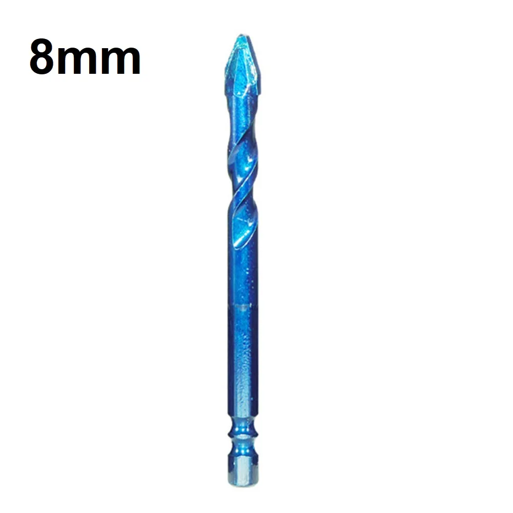 1/4pcs 6mm 8mm 10mm 12mm Eccentric Drill Precision Drilling Glass Punching Rock Slab Triangle Drill Bit Workshop Power Tools