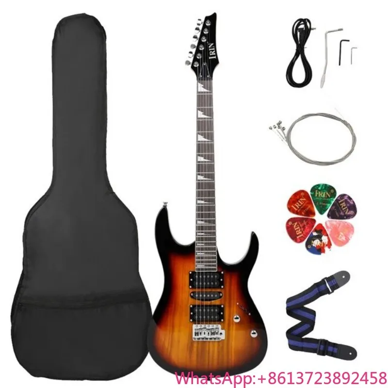 Nueva Guitarra Eléctrica de 6 Cuerdas, 24 Trastes, para Adultos Principiantes, Instrumento de Cuerda de Nivel Inicial