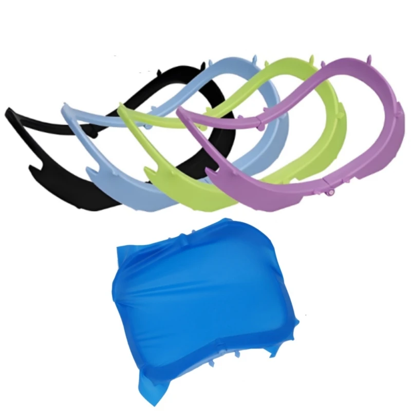 Dental Rubber Dam Frame Holder Plastic Foldable Oral Barrier Dam Sheets Bracket Dentistry Instruments