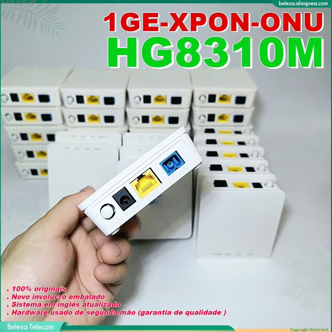 10pcs / 20pcs 100% original HG8310M 1GE-XPON ONU bridge GXPON GE ONT new shell refurnished x1Lan FTTH secondhand Modem device