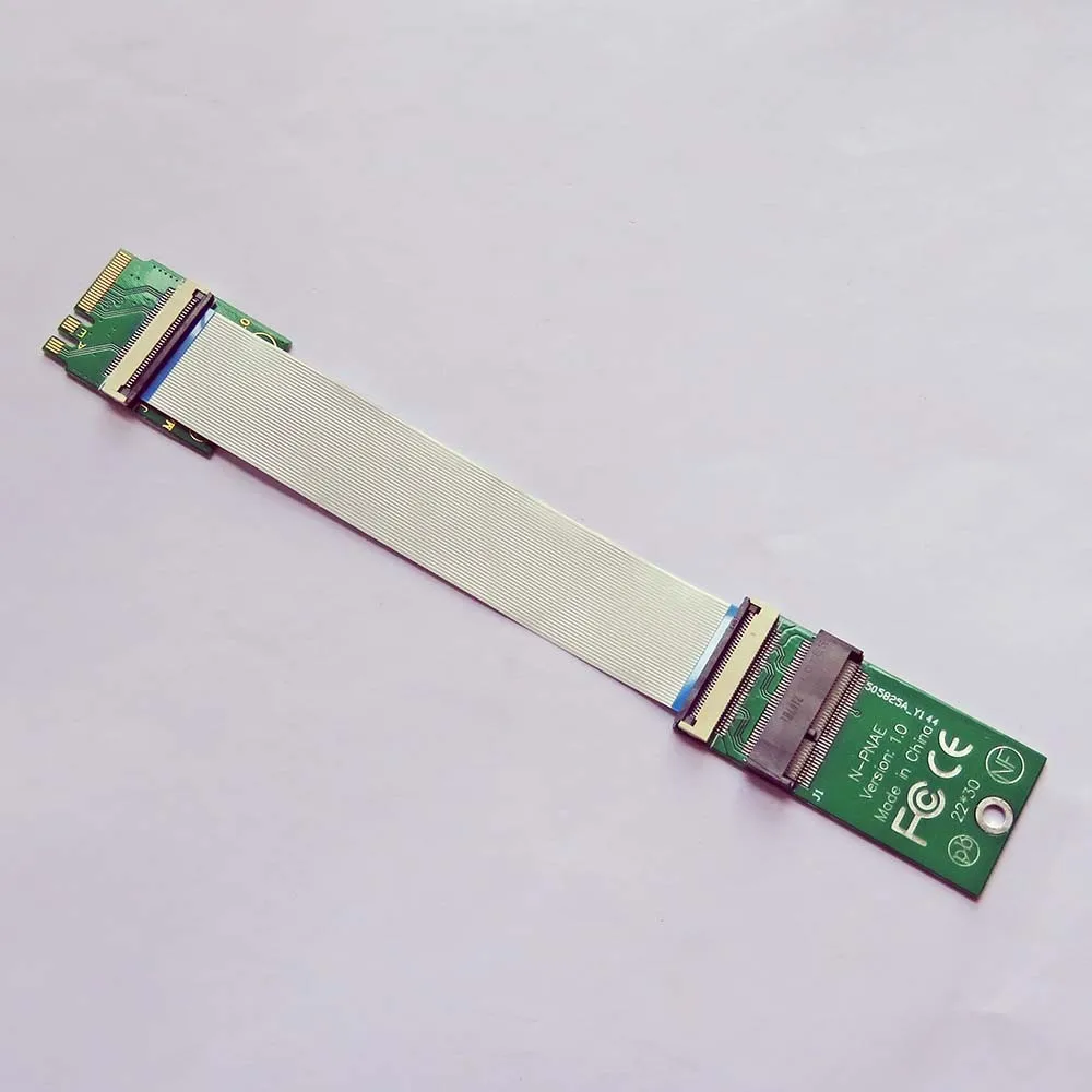 Klucz A+E/E M.2 Przedłużacz karty WIFI Konwerter karty Riser Obsługa protokołu PCIE M.2 Przedłużacz karty WiFi Konwerter Adapter Riser