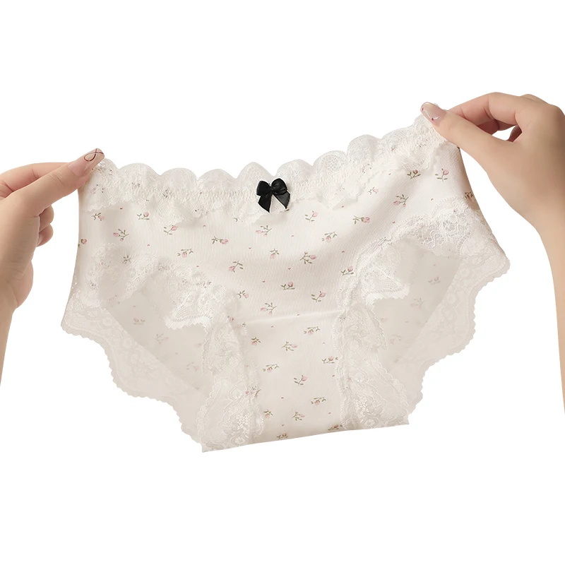 Underpants Women Fashion Lace Panties for Women Women's Lingerie Sexy Panties Set Pack Cute Underwear Lady Women's Cotton Briefs - Image 3