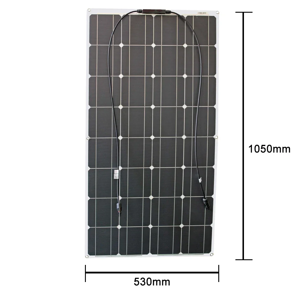 12v pružné solární panel souprava 100w 200w 300w solární panely s solární regulátor pro loď auto RV a baterie nabíječka