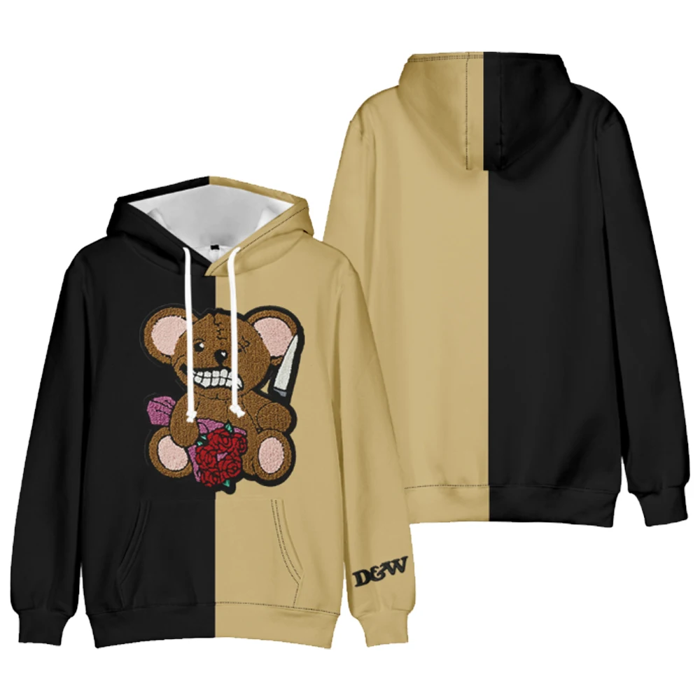 XPLR-Sudadera con capucha con personalidad dividida para hombre y mujer, ropa de calle de Cosplay de Sam y Colby, ropa de moda para Halloween