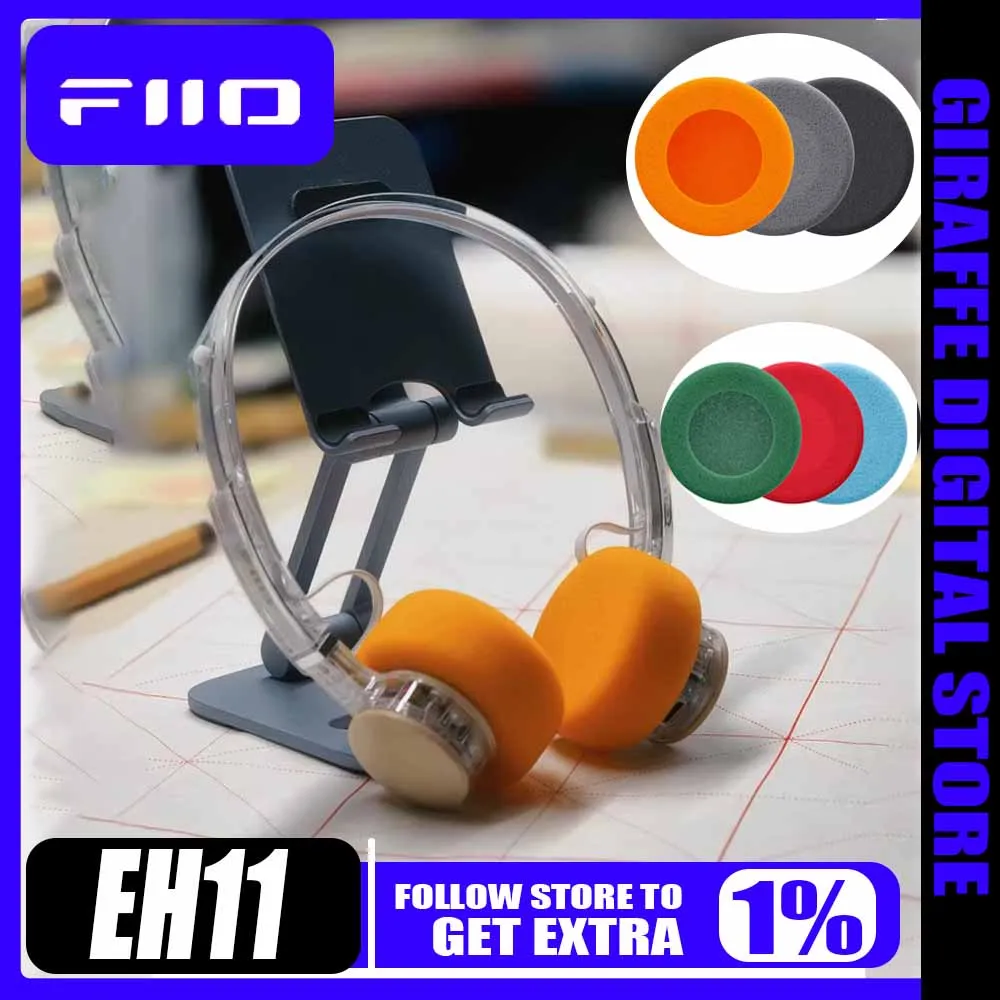 

Наушники FiiO EH11 Bluetooth с деревянным корпусом в ретро-стиле, накладные, с поддержкой LDAC, Bluetooth 6.0, игровые, с большими динамическими драйверами
