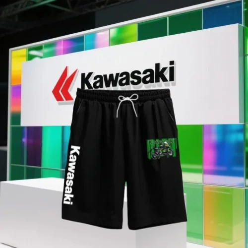 

Summer Popular Quick Drying Breathable Kawasaki Motorcycle Shorts and Off-road Motorcycle Sports Shorts, Outdoor Sports Shorts