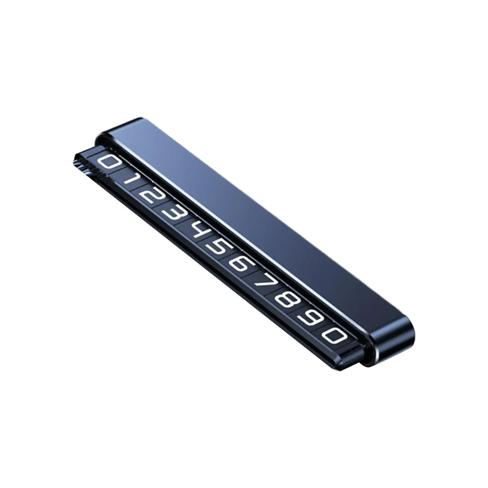 Aluminum Alloy Car Phone Number Card Hidden Design Dashboard Parking Number Plate Universal for Automobiles