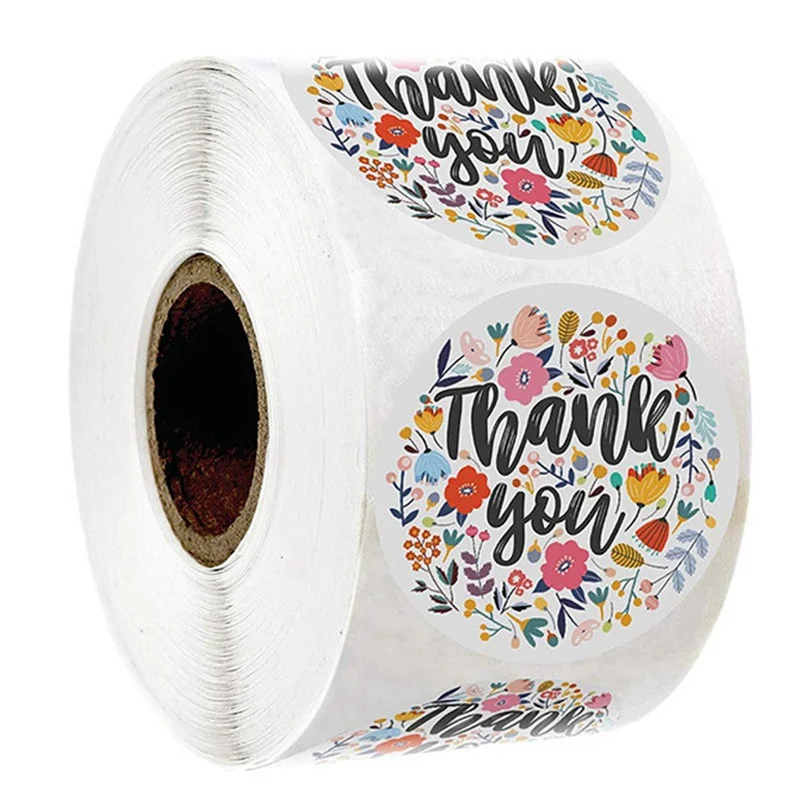 500 Pcs Thank You Stickers 1