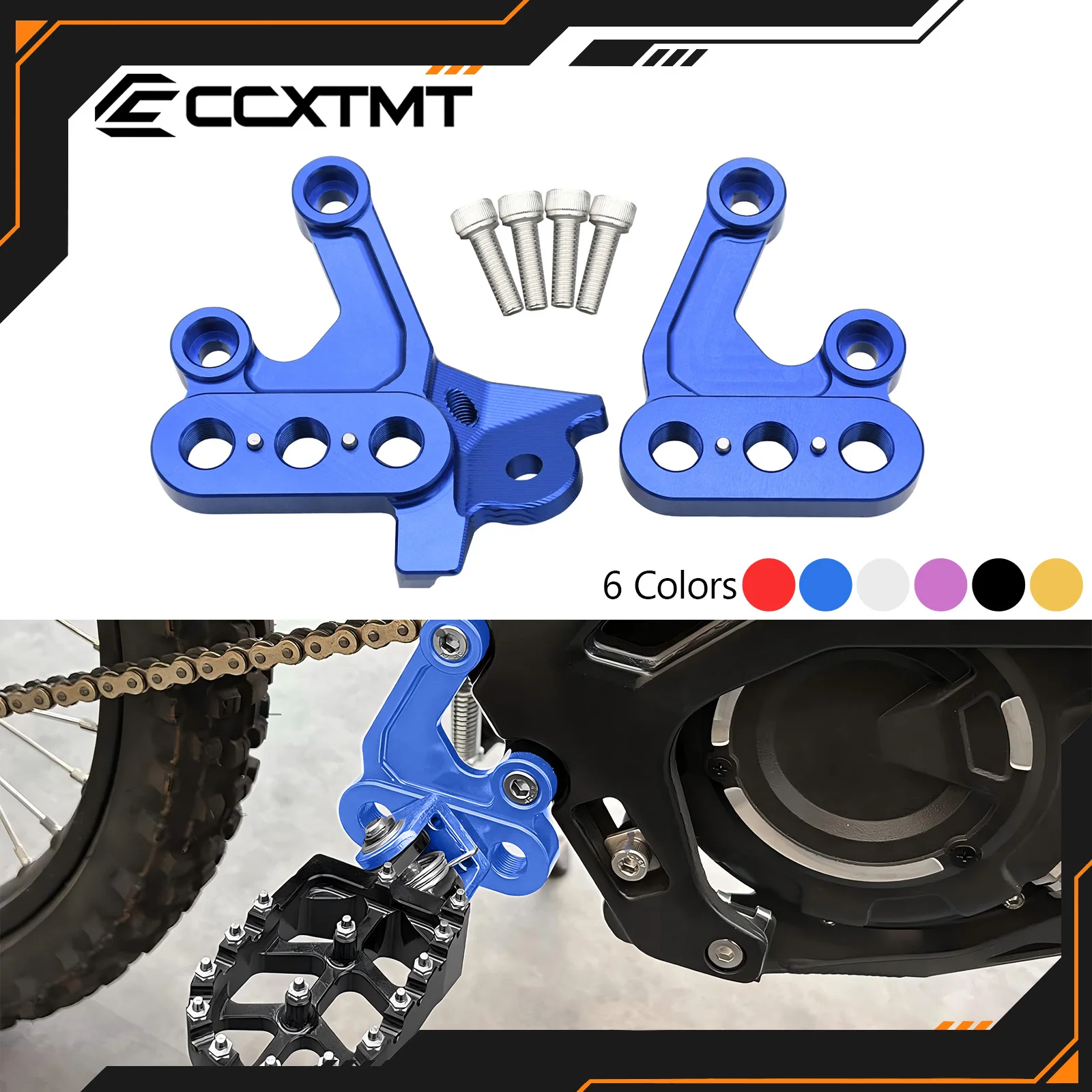Elektryczne podnóżki motocyklowe do motocrossu, uchwyt mocujący, wspornik mocowania pedału do Segway X160 X260 oraz Surron Light Bee X & S