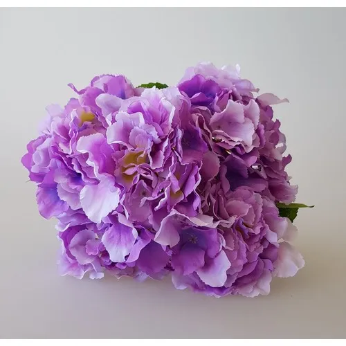 AdresiYapayÇiçek Artificial Flower 5 Branch Lux Hydrangea Harness Lilac