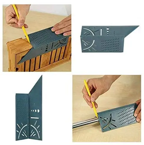 Ba Chiều Quy Mô Thước Gỗ Stop-Loại Thước Đa Chức Năng Đo Dụng Cụ Cho Người Xây Dựng/Thợ Mộc/Thợ Thủ Công/kiến Trúc Sư