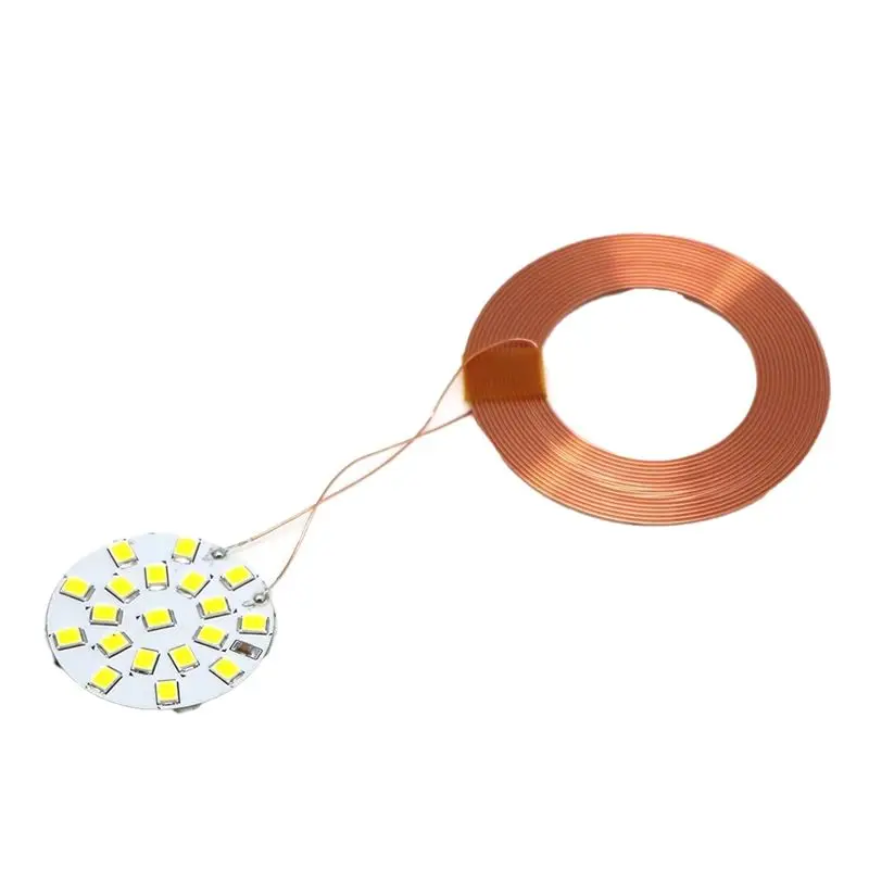 AC23-Power Supply Wireless Receiver LED Light Lamp W Coil DIY Transmitter Coil Induction Maglev Magnetic Levitation