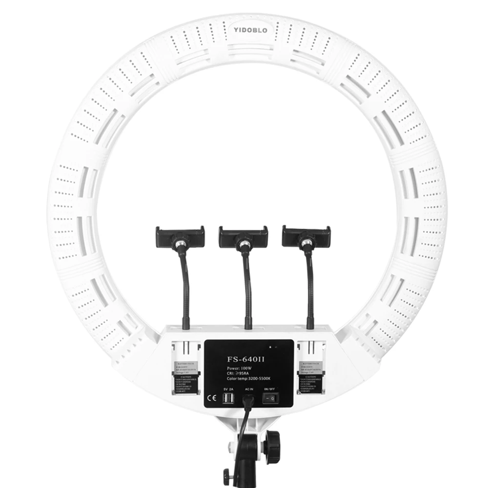 Yidoblo hot selling 18-inch ring LED light suitable for photography fill light beauty live broadcast with mobile phone holder