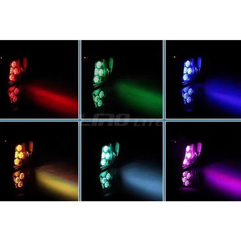 10pcs with case Battery Wireless Par 6x18w Rgbwa Uv 6in1 Dj Par Light IR Remote and Wifi Control Led Par for Stage Party Show