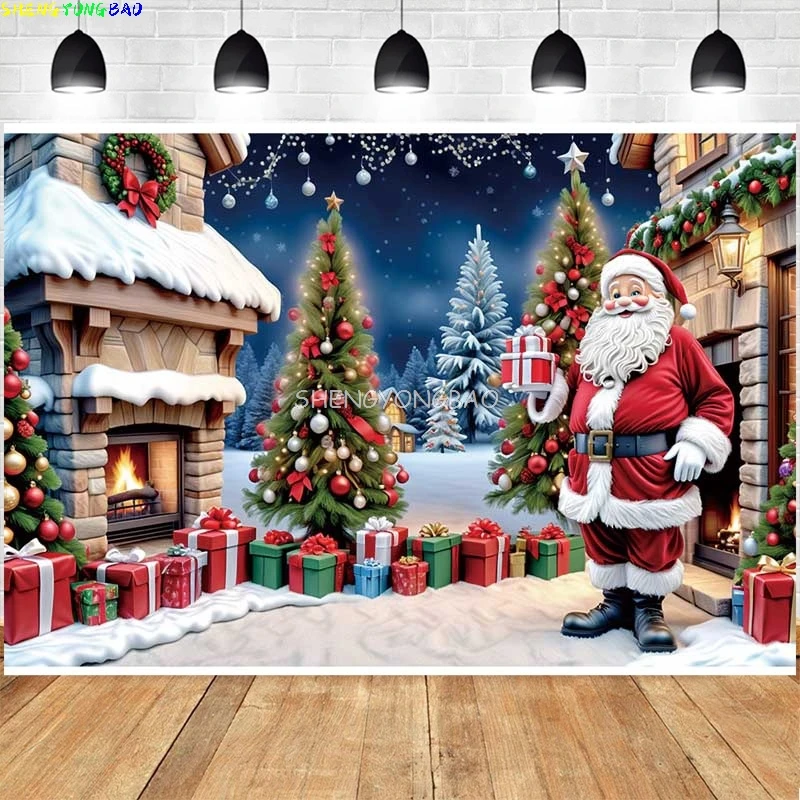natal-papai-noel-presentes-fotografia-cenarios-aldeia-bola-arvores-decoracao-para-casa-dia-de-natal-neve-foto-estudio-fundo-lj01