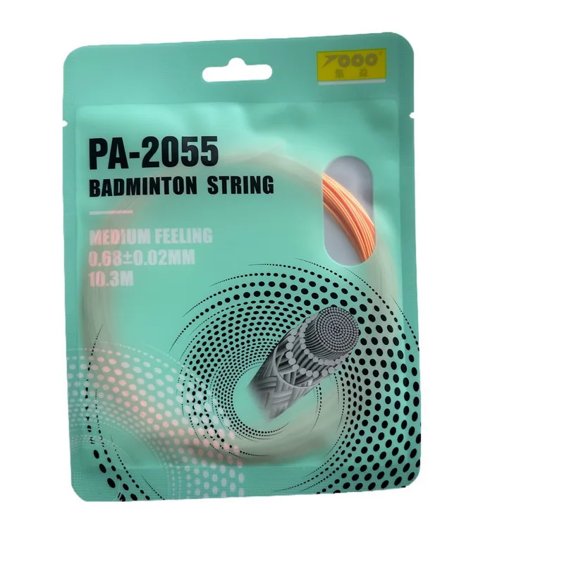 Corda de badminton topo para competição de treinamento de clube de badminton, diâmetro do fio 0.68mm, 26 libras linha de raquete de acessórios de badminton