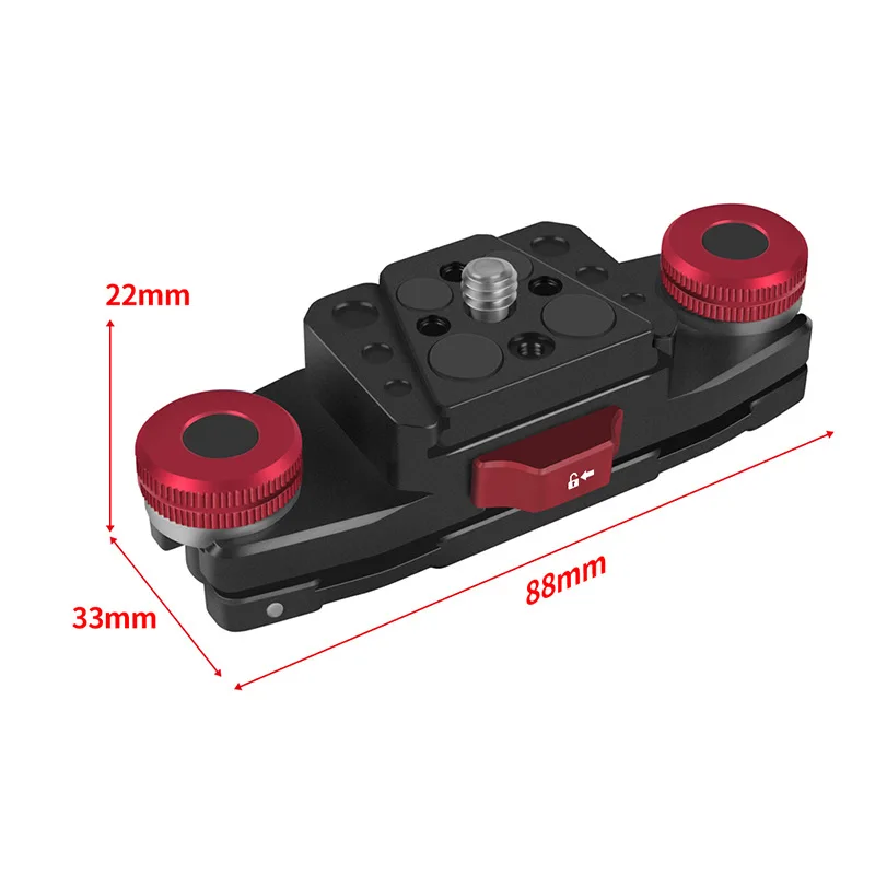 Universal DSLR Camera Gimbal Quick Release Plate Clamp Quick Switch Tripod Slider Mount Adapter Camera Clamp Camera Accessories