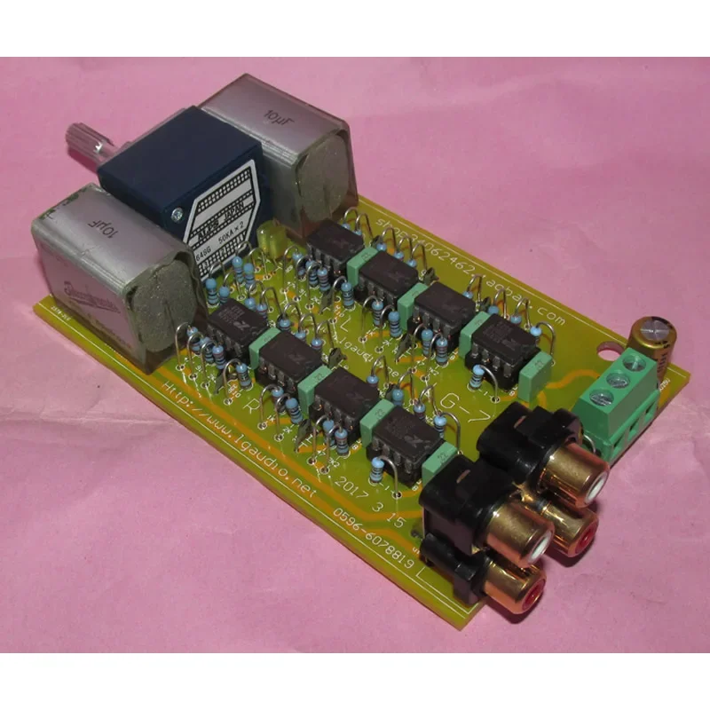 

The ultra-low distortion front-stage circuit amplification board FOR LG77D designed by British designer Douglas Self