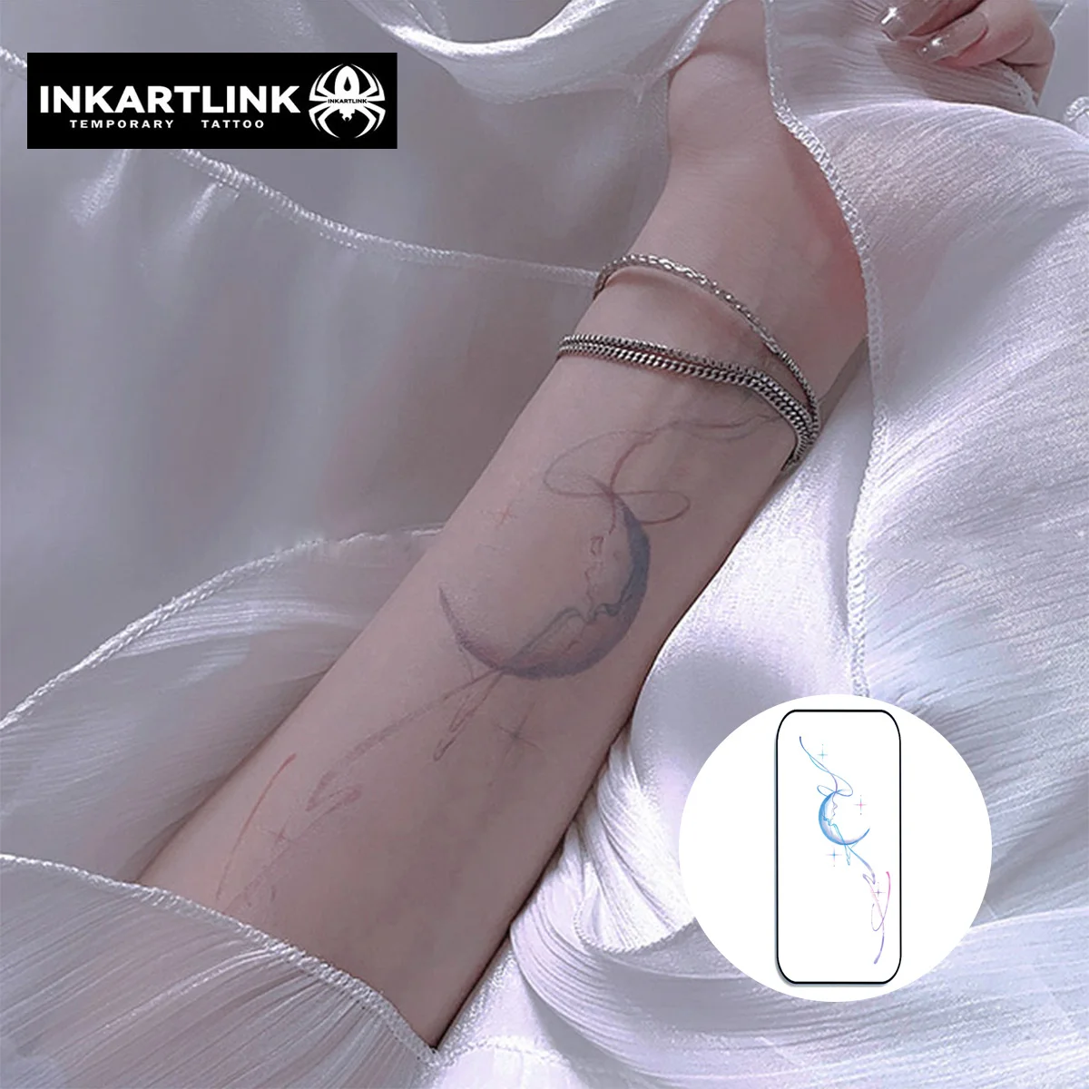 INKARTLINK Temporary Tattoo Stickers Waterproof Color Printing Art Style Temporary Tattoo Party Supplies DIY Stickers