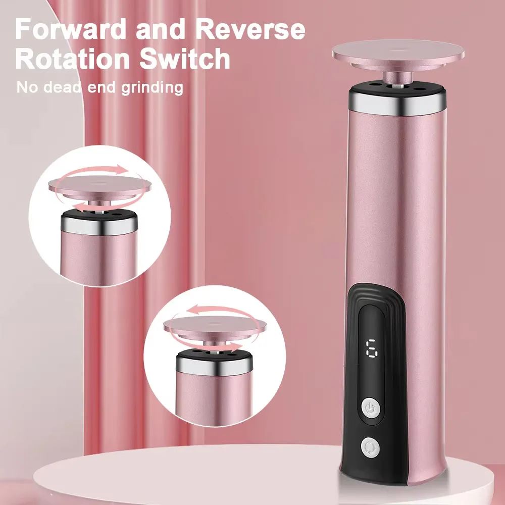Cloud Prime Electric Foot Callus Remover Heels Remove Wireless Rechargeable Foot Care File Cuticle Callus Remover With Replacement Sandpape For Christmas And New Year Gifts