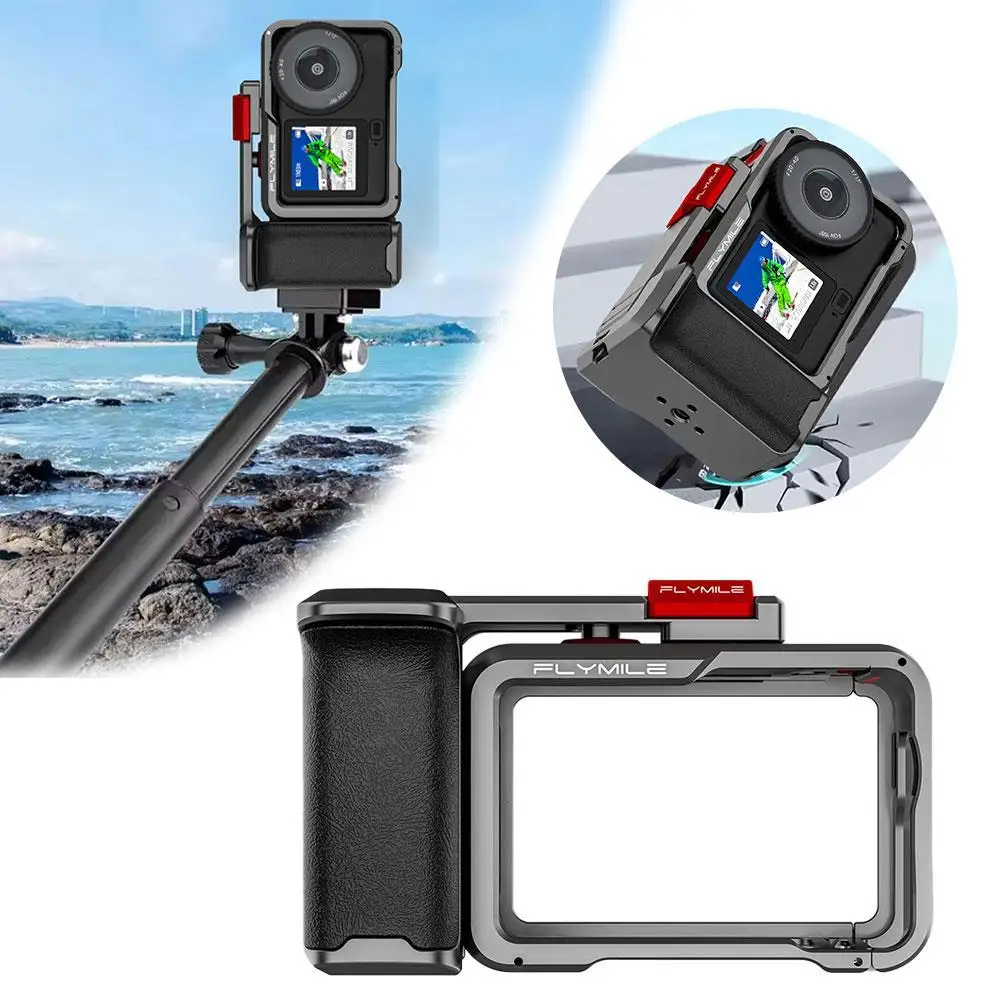 

Комплект уличной рукоятки для DJI Osmo Action 6, быстросъемная клетка для камеры, защитная рамка с крышкой объектива