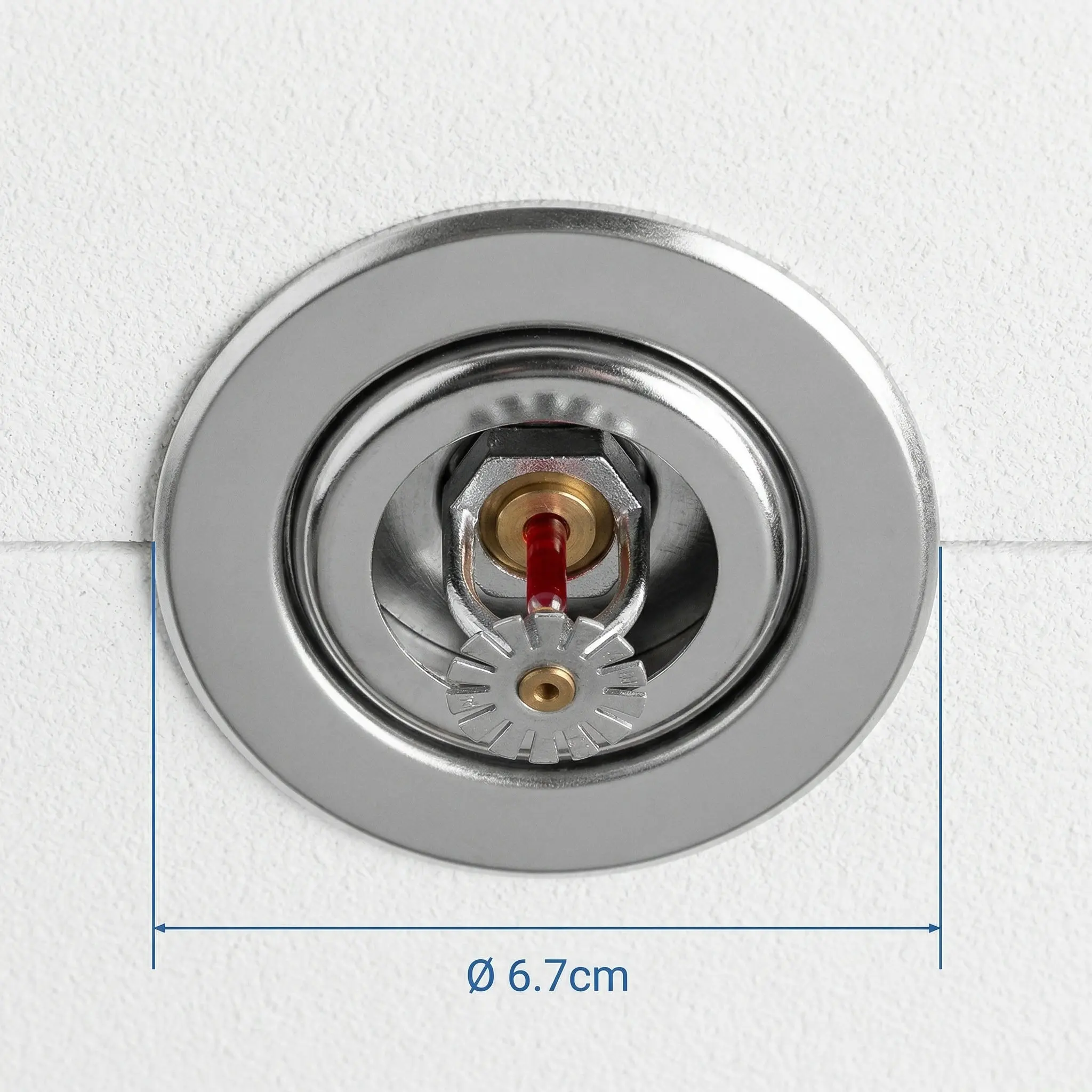 10Pcs Fire Sprinkler Cover Plates Stainless Steel Double Layer Escutcheon Replacement Cover Expandable Disc for Sprinkler Head