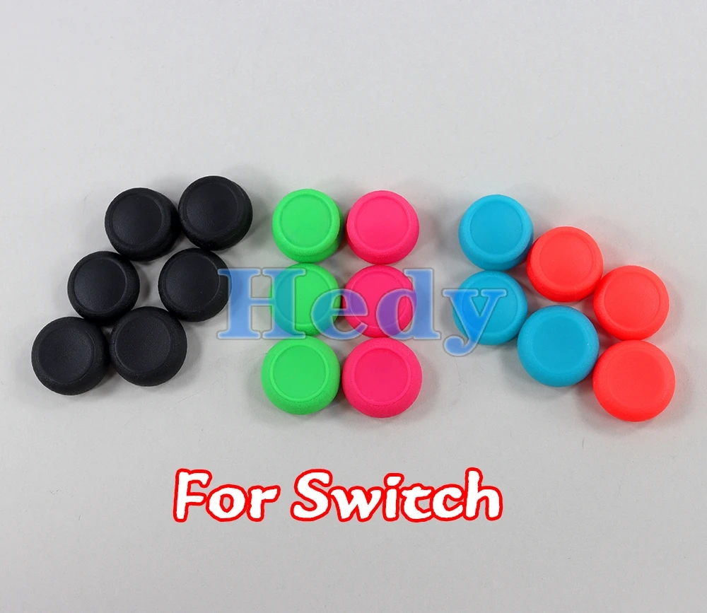 

10sets Thumb Grip Joystick Cap For Switch JoyCon Lite Silicone Non-Slip Thumbstick Cover Caps