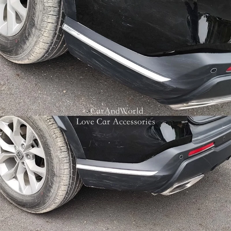 ABS كروم الجبهة الخلفية ركن واقي مصد السيارة شرائط غطاء مقبلات الزخارف اكسسوارات السيارات لهوندا CRV CR-V 6th 2023-2025
