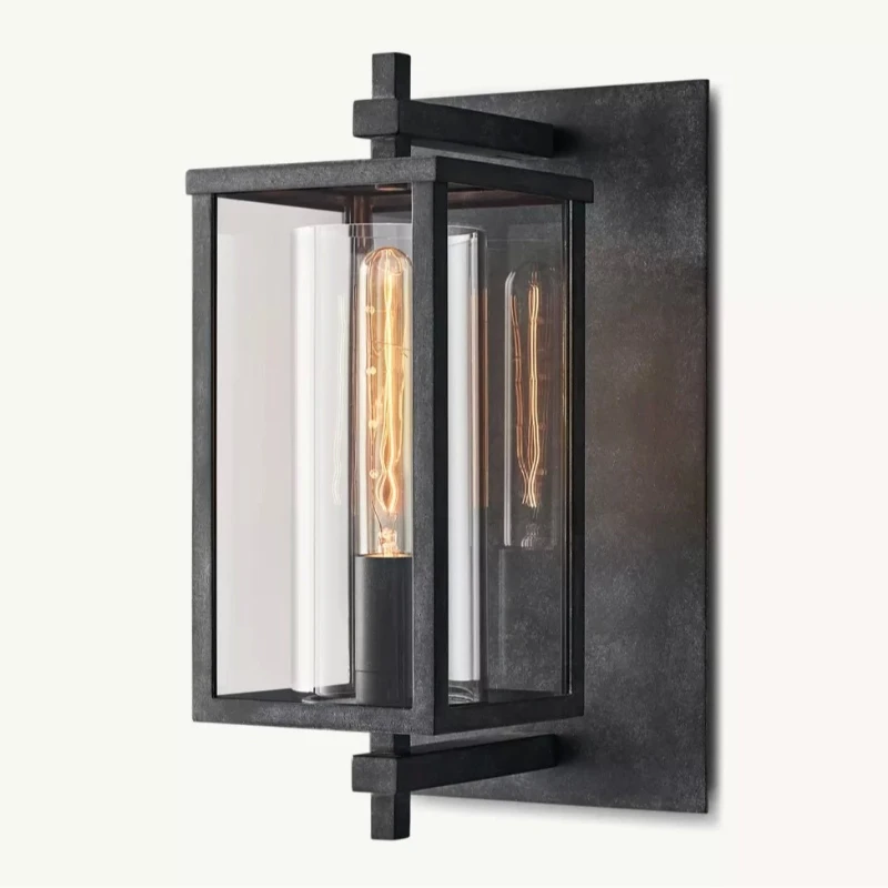 

Simple light luxury all-copper crystal wall lamp corridor aisle living room background wall bedroom bedside lamp