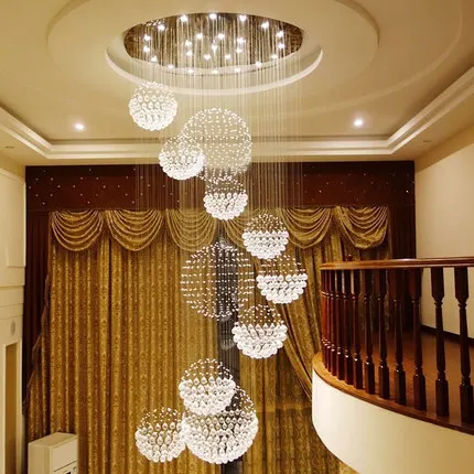 

Nordic Retro E27 Ceiling Lamp Creative Modern LED Crystal Body Pendant Light HiTech Hotel Chandelier for Living Room