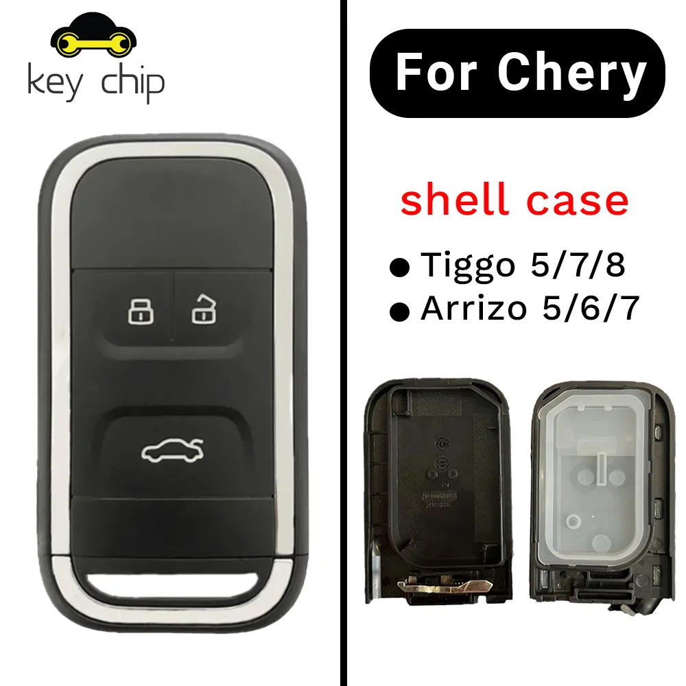

KEYCHIP OEM чехол для ключей для нового Chery Tiggo 5/7/8 Arrizo 5/6/7 3-кнопочный корпус дистанционного ключа оригинальная замена