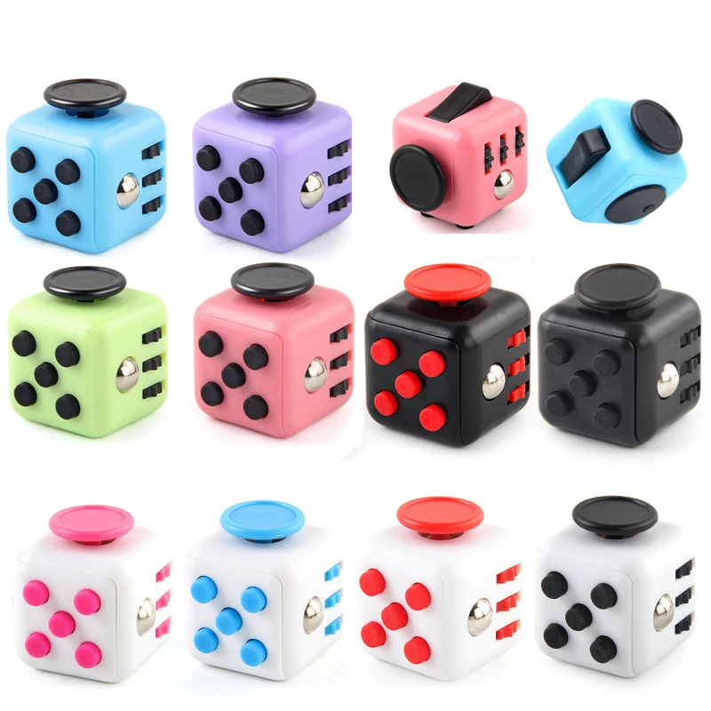 

Solid Color Fidget Decompression Dice for Release Stress Autism Anxiety Relieve Adult Kids Stress Relief Anti-Stress Fingertip
