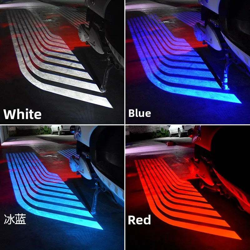 Motorcycle modified chassis light led angel wing welcome light wing projection decorative lantern accessories