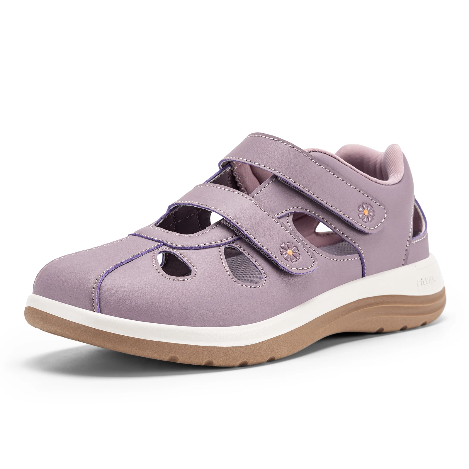 

FitVille Women's Summer Sandals Wide Orthopedic Sandal Comfort Walking Shoes with Arch Support Slippers Diabetic Swollen Feet