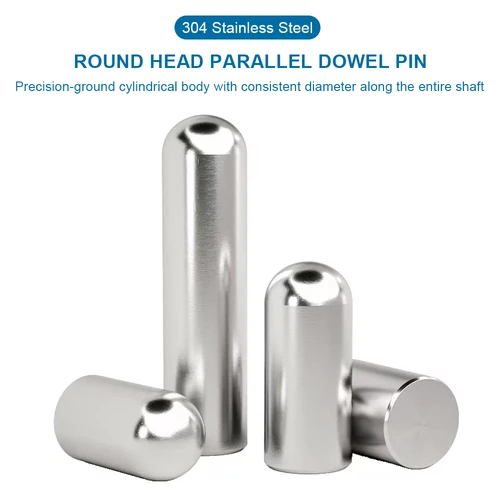 Imagen 2 del producto 5-50 unids/pack pasadores de cabeza redonda M1 M1.2 M1.5 M1.6 M2 M2.5 M3 M4 M5 M6 M8 rodillo de Pin paralelo Pin localizado cilíndrico de Metal