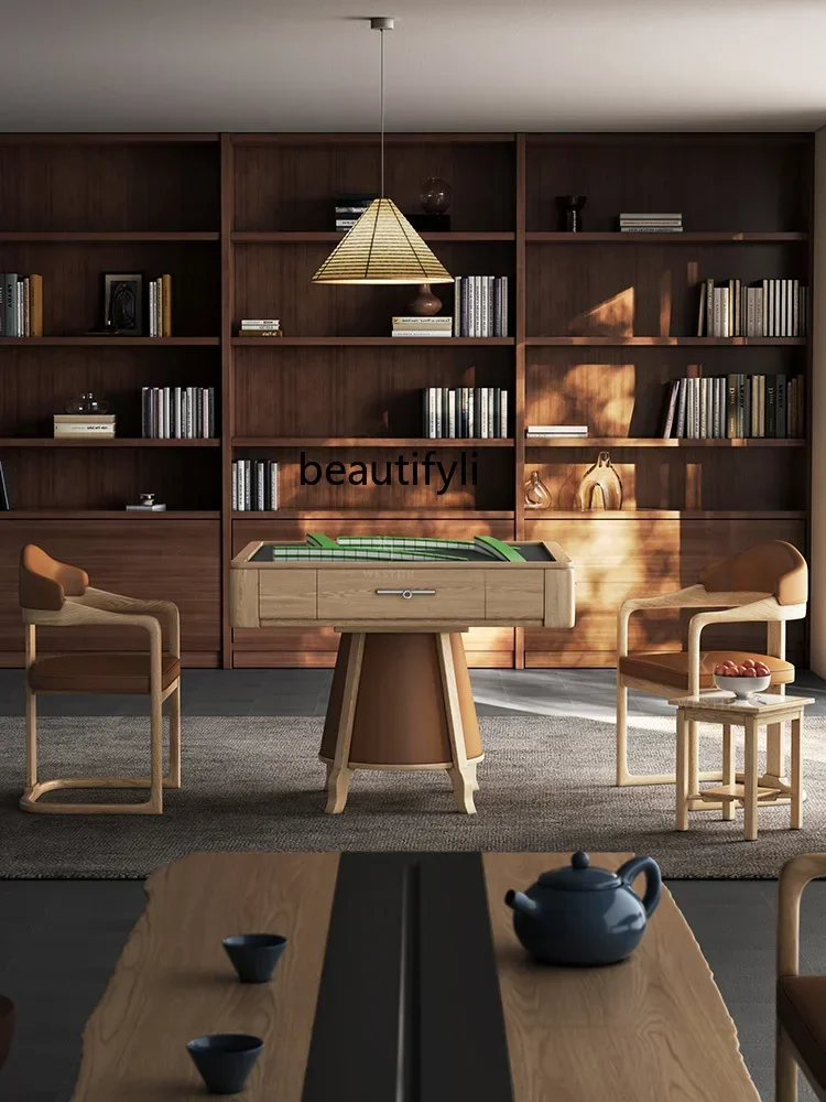 Ultra-thin rotor movement mahjong machine dining table dual-purpose multi-function automatic home