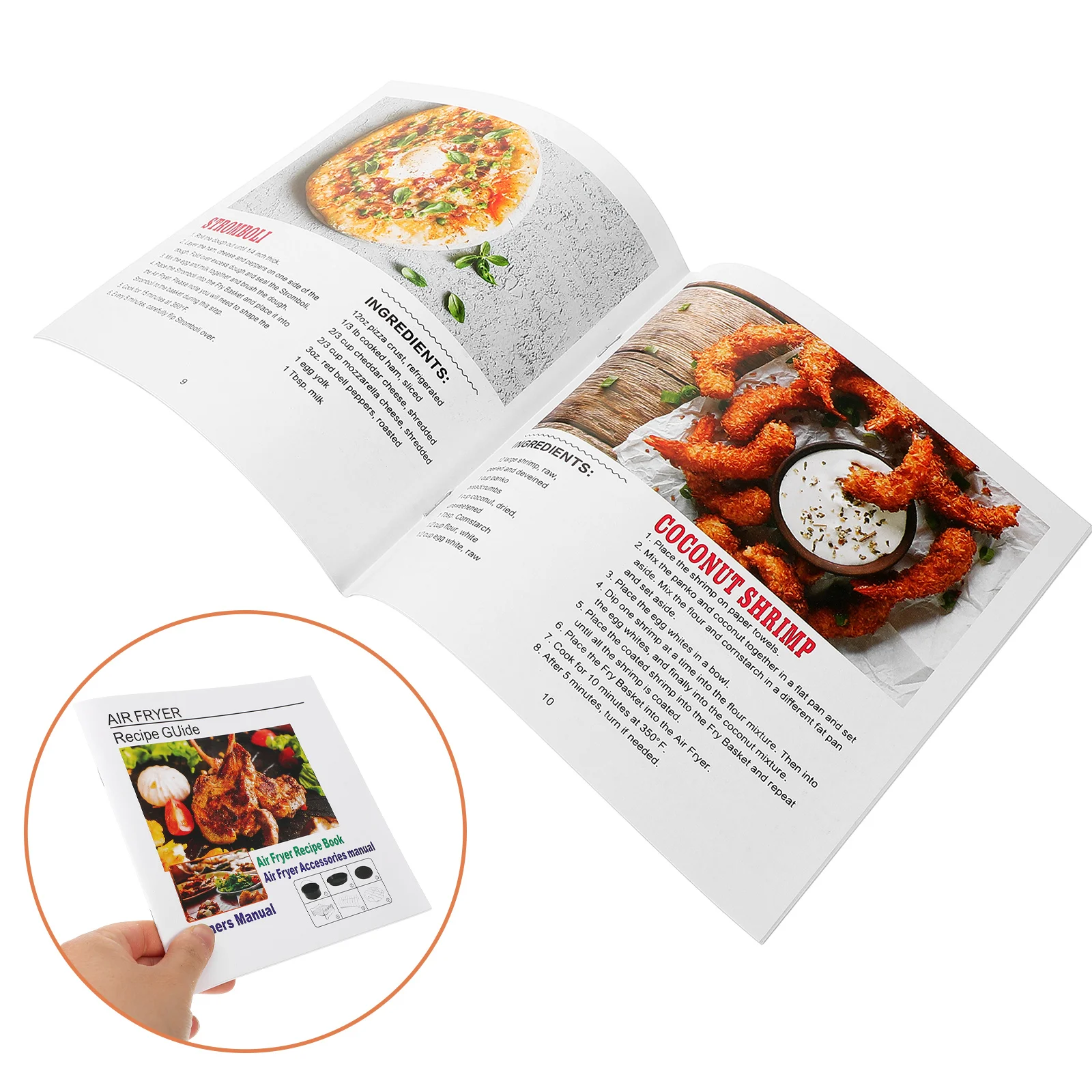 Air Fryer Recipes Paper Cook Book Cooking Supplies For Home Airfryer English Version Formula Cookery