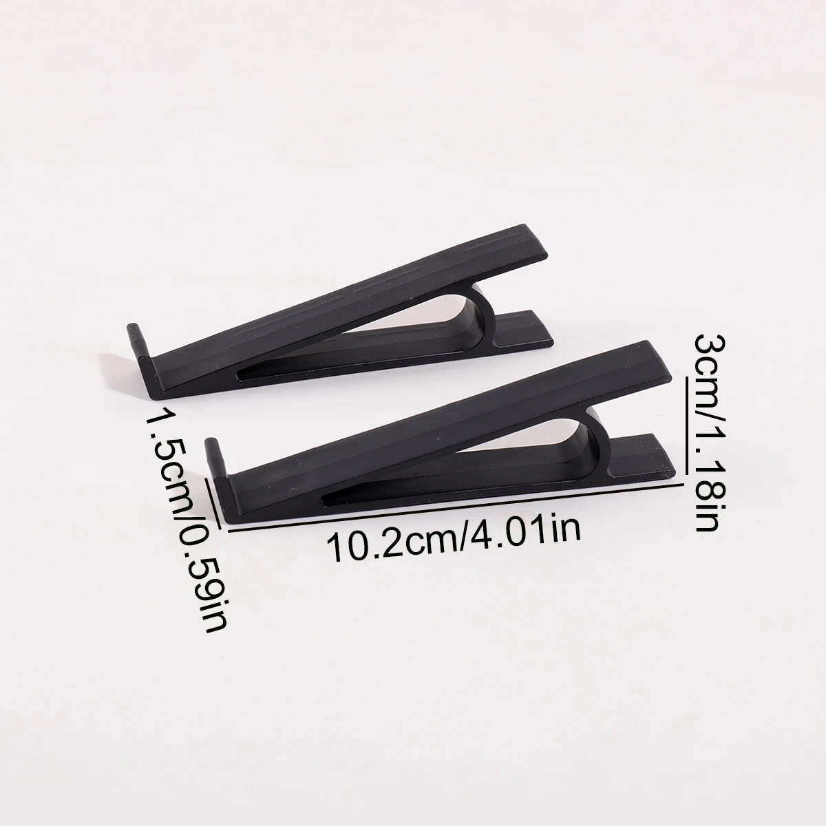 2pcs Ergonomic Keyboard Tilt Riser Feet, 10.2x3x1.5cm Plastic Stand 3 Colors For Wireless Mechanical Keyboard Laptop Office