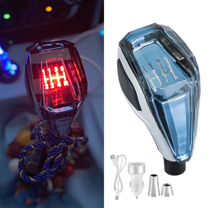 

Crystal Gear Shift Knob 5/6 Speed Lever MT AT For VW for Audi for Toyota Car Universal Accsesories Interior Replacement Parts