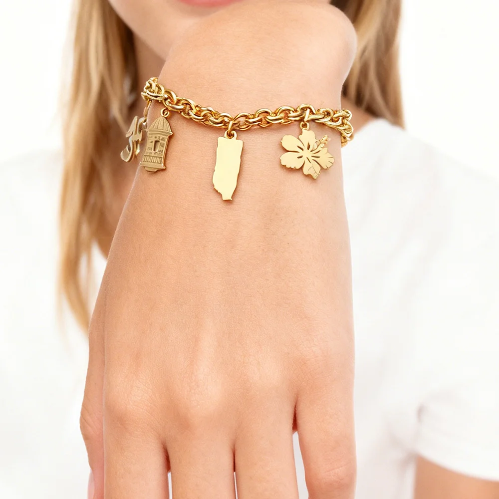 Pulseras de Puerto Rico de 18CM, máscaras de flores con mapa, símbolo tradicional de rana PR Hibiscus, joyería de acero inoxidable # 593162