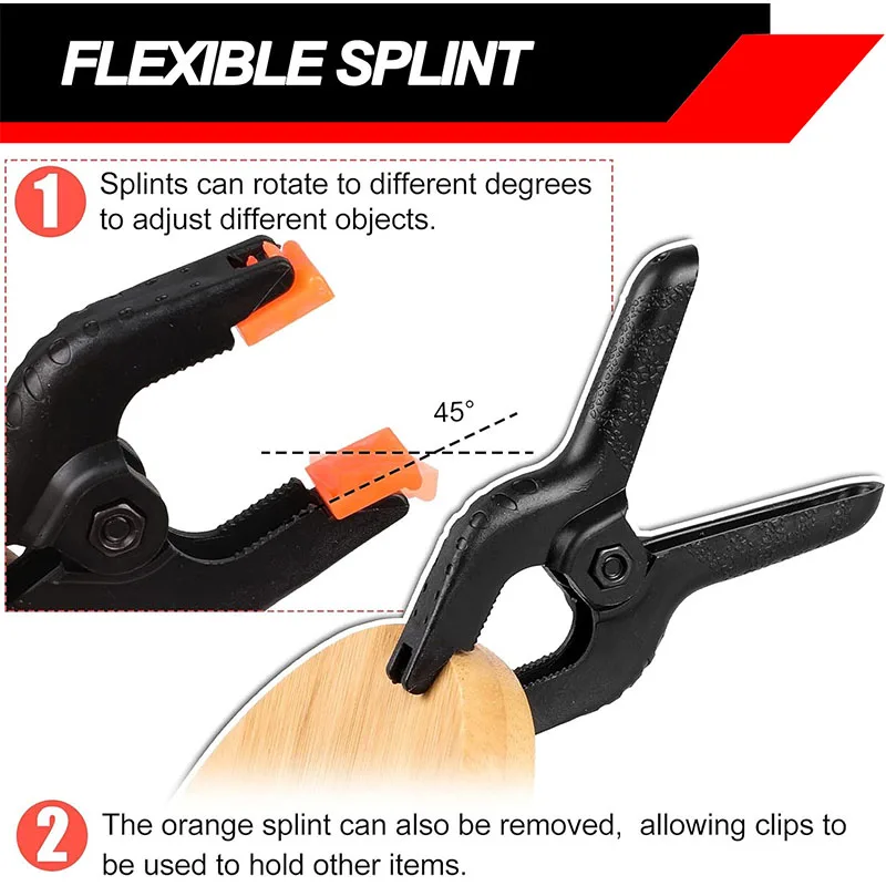 مشبك زنبركي متعدد الحجم أدوات النجارة خلفية بلاستيكية على شكل حرف A خلفية للتصوير الفوتوغرافي مقاطع ثابتة شديدة التحمل