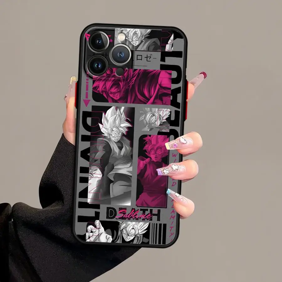 애플 아이폰 13 미니 17 에어 XS 맥스 12 13 11 17 프로 맥스 15 16 14 플러스 7 8 16e용 소프트 커버 폰 케이스 드래곤볼 애니메이션 손오공