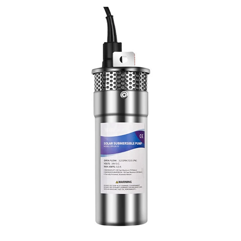 Stainless Steel Submersible Pump River Water Intake Pump Micro-Sized Well Pump 12-Liter High-Flow And Deep-Well 12V